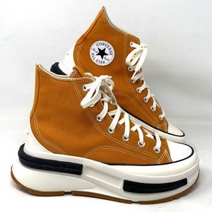 Converse Run Star Legacy CX Platform Shoes Women's Brown Canvas High Top A00853C